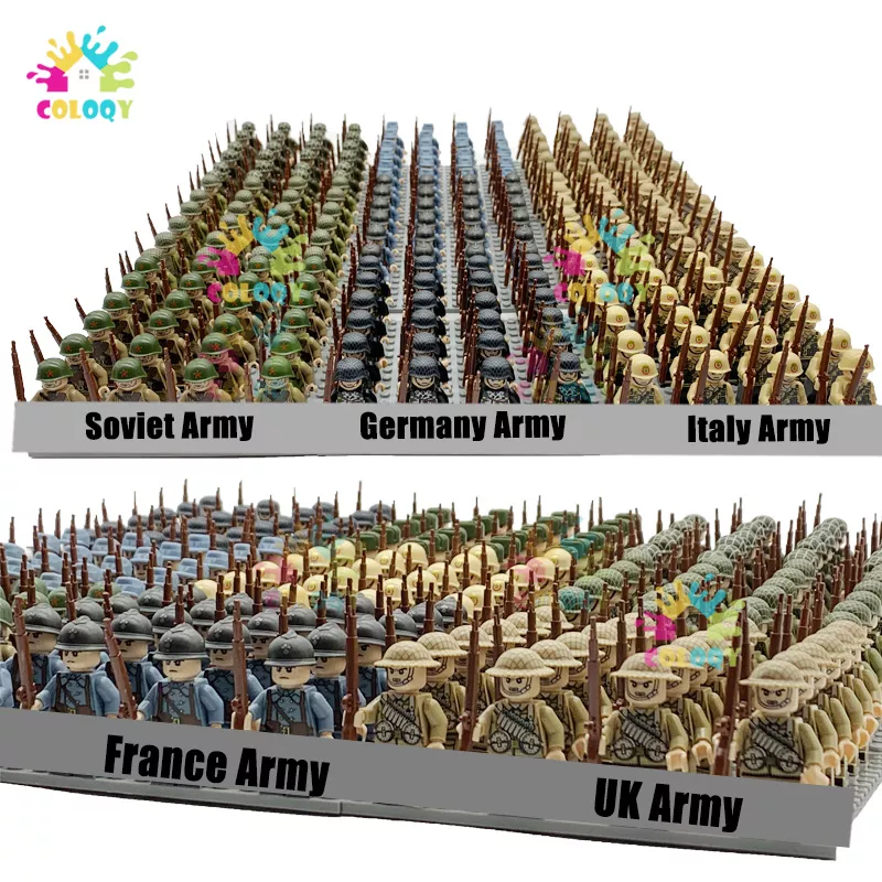 WW2 군인 빌딩 블록 국가 육군 미니 액션 피규어, 군사 벽돌, 교육 완구, 어린이, 크리스마스 선물, 신제품 title=WW2 군인 빌딩 블록 국가 육군 미니 액션 피규어, 군사 벽돌, 교육 완구, 어린이, 크리스마스 선물, 신제품 