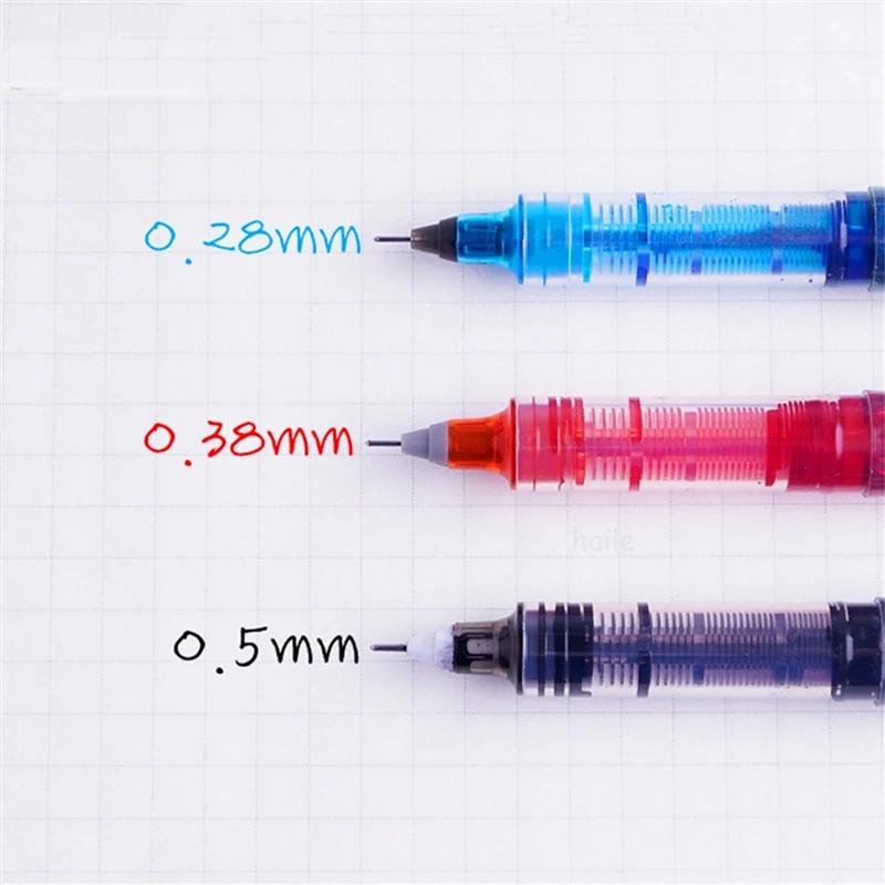 Haile 귀여운 롤러 볼펜, 0.28/0.38/0.5mm 초 미세 펜촉 액체 잉크 볼펜, 저널 쓰기 용 학교 사무실 문구