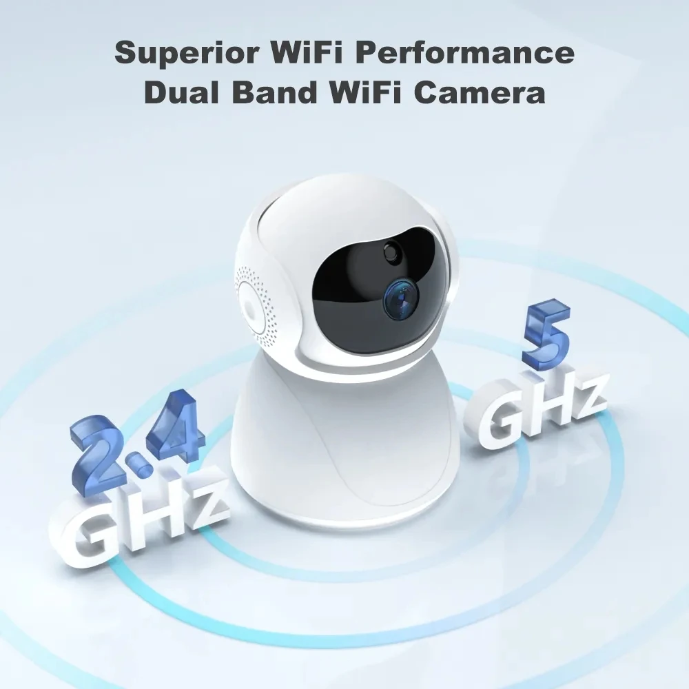 YI IOT 5G 2.4G 5MP 와이파이 PTZ 카메라, IR 야간 투시경 보안 카메라, 양방향 오디오 자동 추적 베이비 모니터, 알렉사 구글 지원