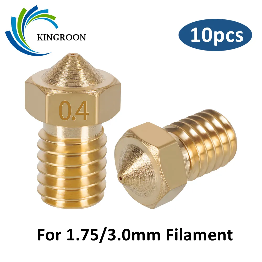 KINGROON 10pcs V5 V6 E3D 노즐 0.2 0.3 0.4 0.5 0.6 0.8 1.0mm 3D 프린터 부품 M6 스레드 모든 금속 노즐 1.75mm 3mm 필라멘트 title=KINGROON 10pcs V5 V6 E3D 노즐 0.2 0.3 0.4 0.5 0.6 0.8 1.0mm 3D 프린터 부품 M6 스레드 모든 금속 노즐 1.75mm 3mm 필라멘트 