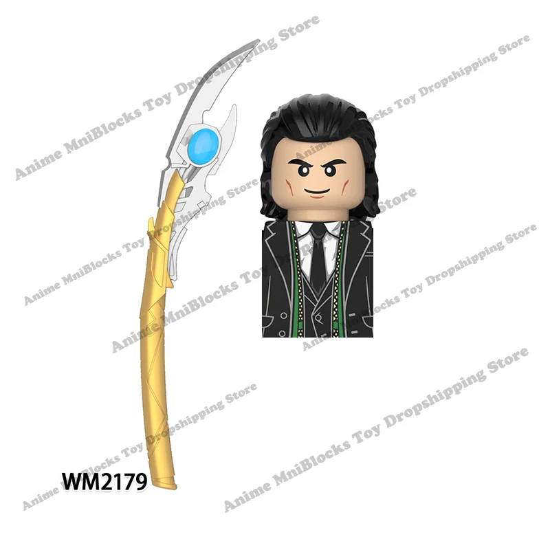 디즈니 TVA 애니메이션 플라스틱 미니 액션 장난감 피규어 조립 장난감 벽돌, 크리스마스 생일 선물, WM6118 X0318