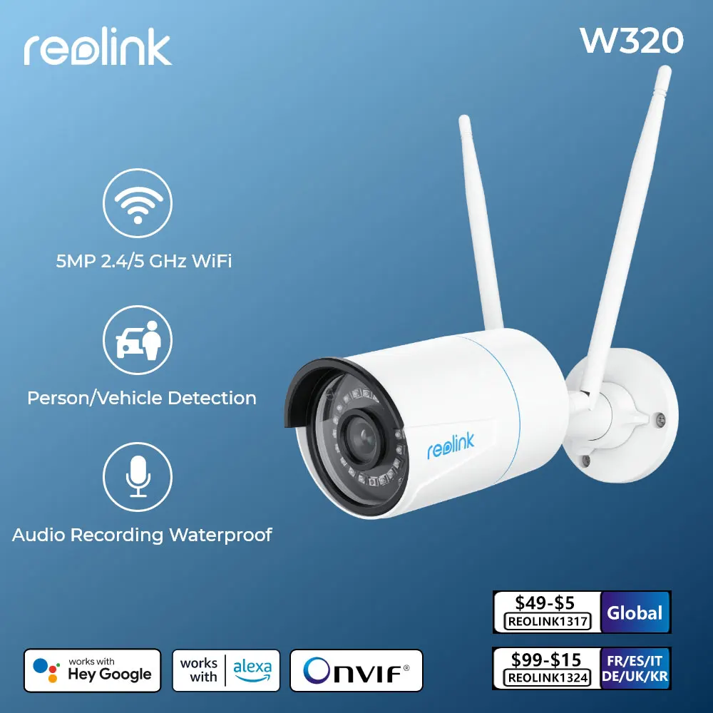 Reolink 4K 보안 카메라 스마트 감지 8MP Wi-Fi 6 기술 감시 카메라 Onvif 2.4G/5Ghz 무선 5MP 실외 IP 카메라 title=Reolink 4K 보안 카메라 스마트 감지 8MP Wi-Fi 6 기술 감시 카메라 Onvif 2.4G/5Ghz 무선 5MP 실외 IP 카메라 