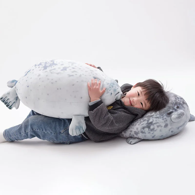 귀여운 도장 봉제 인형, 실물 같은 해양 생물 도장, 부드러운 인형 시뮬레이션 도장 베개, 어린이 장난감, 생일 선물, 30cm, 40cm, 60cm