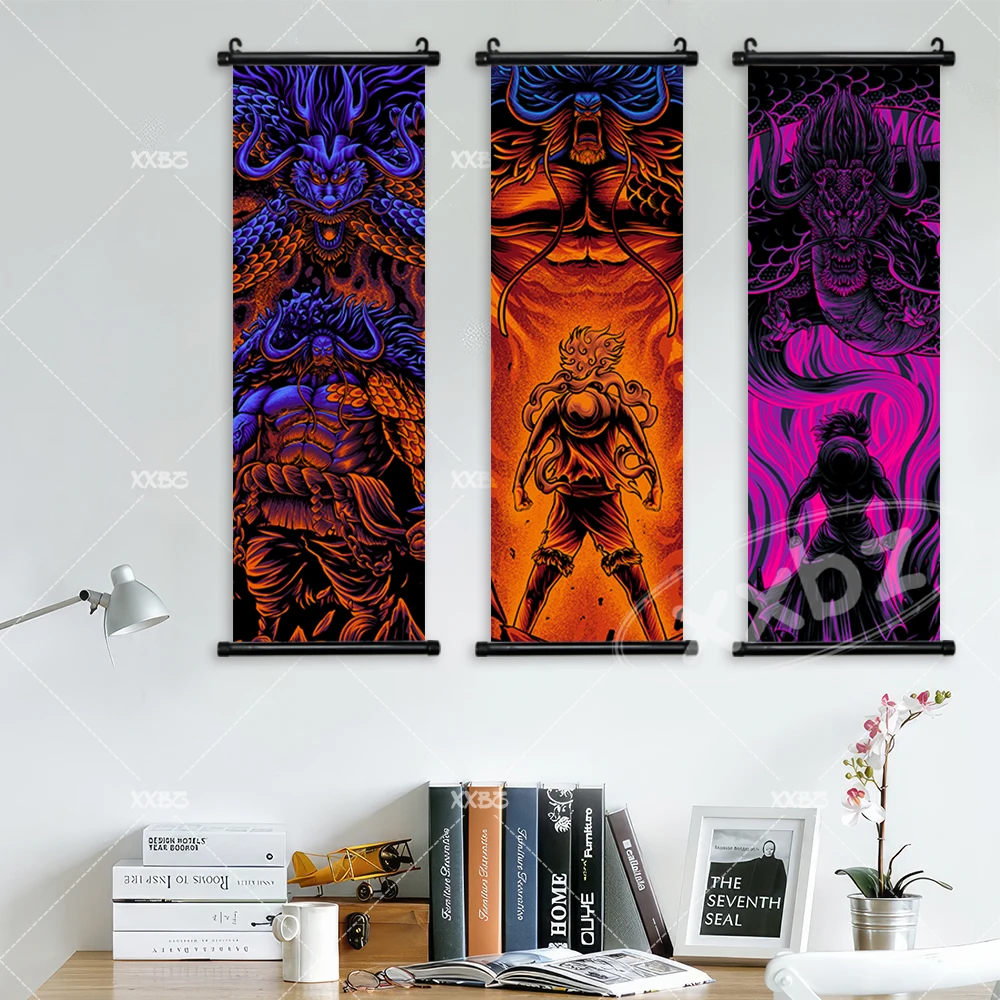 만화 애니메이션 포스터 조로 캔버스 그림, 루피 기어 5, 집 장식 바, 카페 영화관 카이두 벽 예술 그림, 원피스