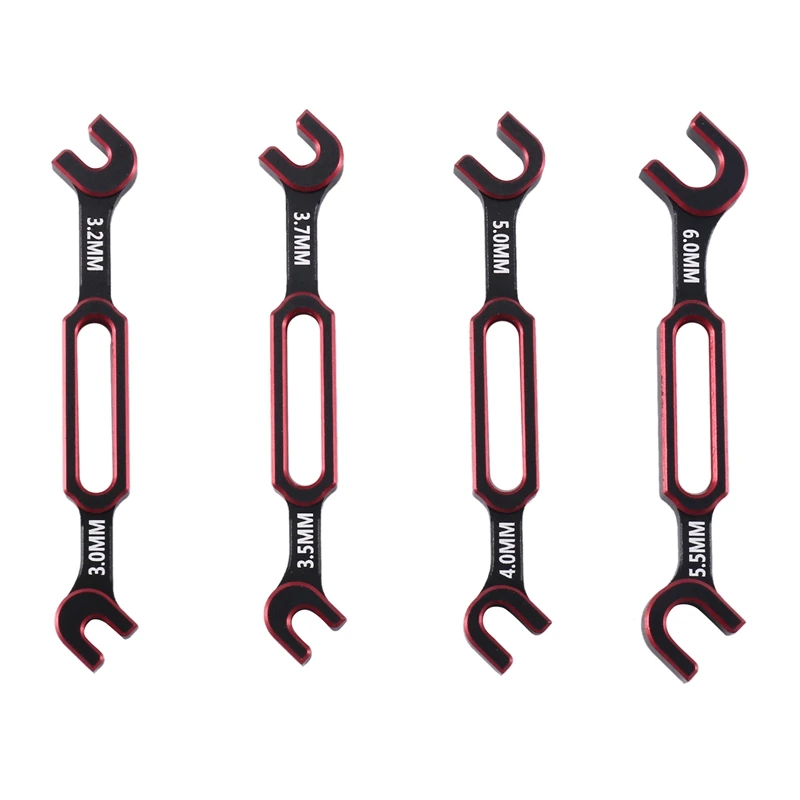 렌치 4 개 3/3.2/3.5/3.7/4/5/5.5/6Mm 턴버클 너트 볼 엔드 조인트 리무버, RC 자동차 드론 보트용 범용 도구