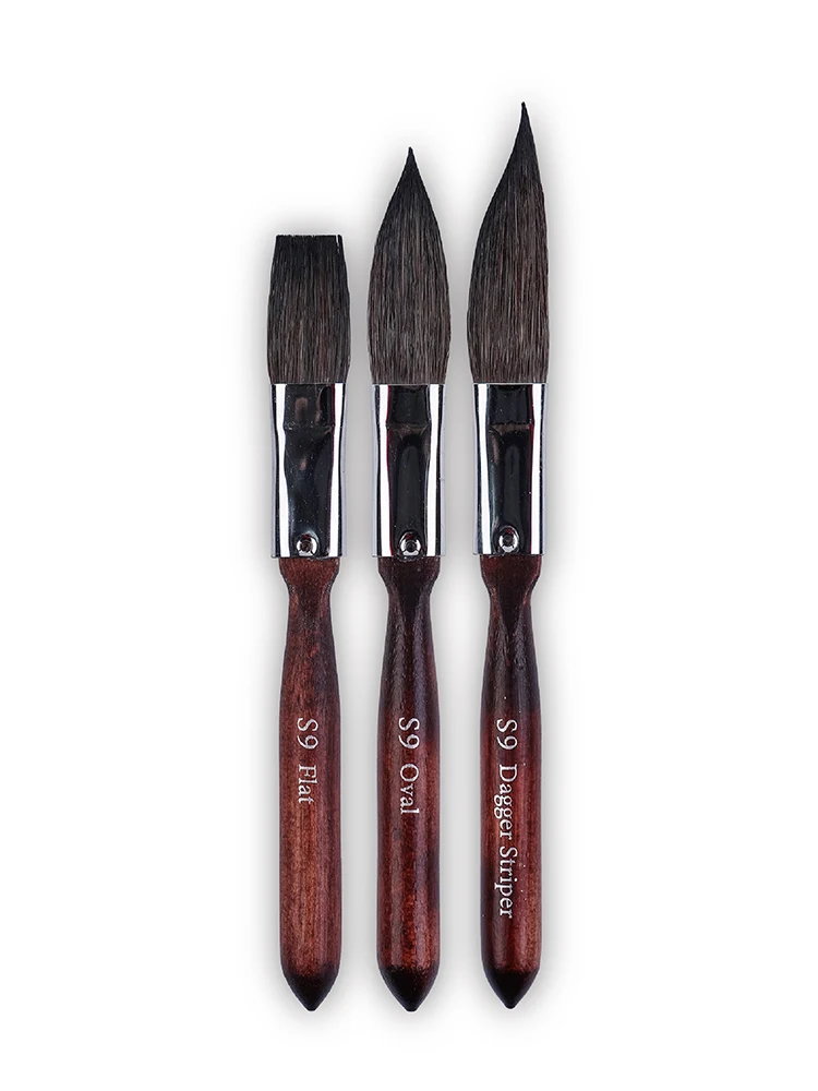 아트 시크릿 S9, 작은 수채화 아크릴 유화 도구 세트, 천연 푸른 다람쥐 머리로 만든 아트 페인팅 용품