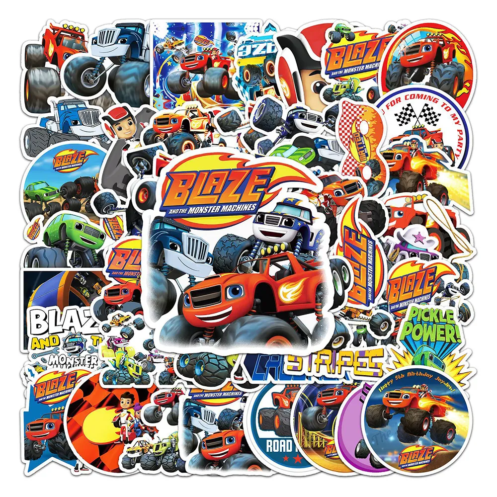 Blaze and the Monster Machines 만화 스티커, DIY 휴대폰 노트북 수하물 스케이트보드 그래피티 데칼, 어린이용 재미있는 데칼, 10 개, 30 개, 50 개 title=Blaze and the Monster Machines 만화 스티커, DIY 휴대폰 노트북 수하물 스케이트보드 그래피티 데칼, 어린이용 재미있는 데칼, 10 개, 30 개, 50 개 