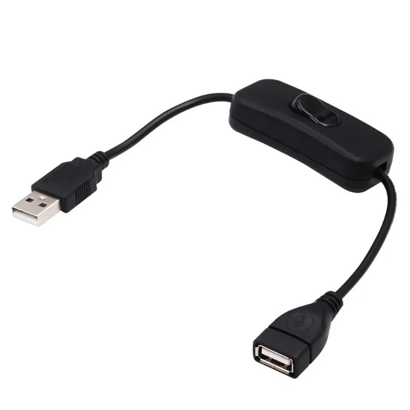 USB 램프용 연장 토글 케이블, 수-암 ON/OFF 케이블, USB 팬 전원 공급 장치 라인, 내구성 있는 핫 세일 어댑터, 28cm