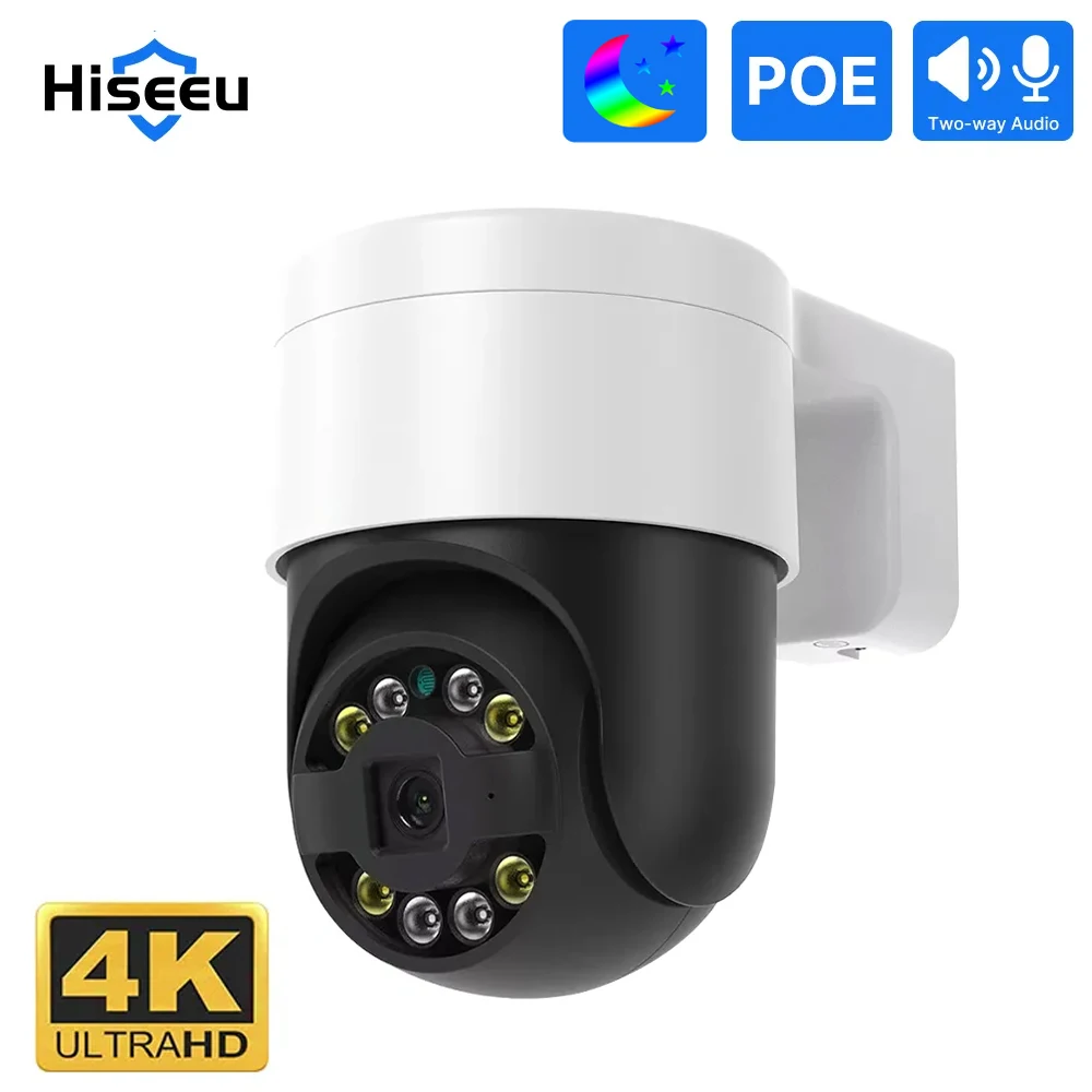 Hiseeu 컬러 나이트 비전 얼굴 감지 오디오, 8MP 4K POE PTZ IP 카메라, 야외 H.265 Onvif AI 스트리트 홈 보안 CCTV 카메라 title=Hiseeu 컬러 나이트 비전 얼굴 감지 오디오, 8MP 4K POE PTZ IP 카메라, 야외 H.265 Onvif AI 스트리트 홈 보안 CCTV 카메라 