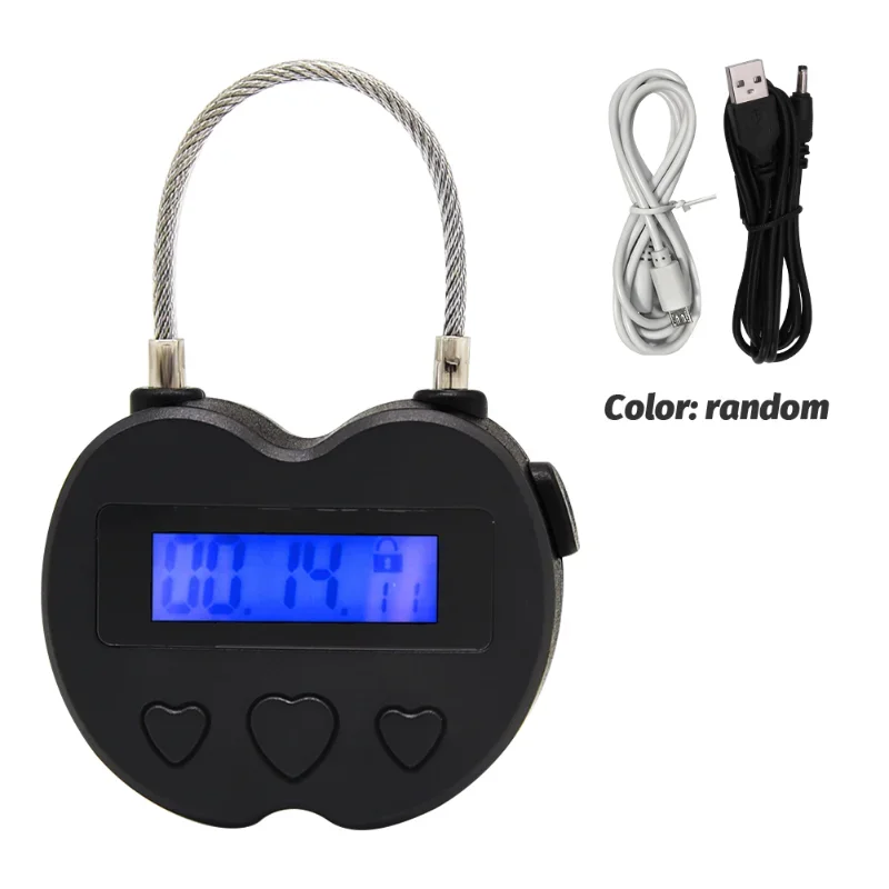 스마트 타임 락 LCD 디스플레이 타이머, 다기능 여행 가방 잠금, USB 충전식 임시 타이머 자물쇠, 1 개, 3 개
