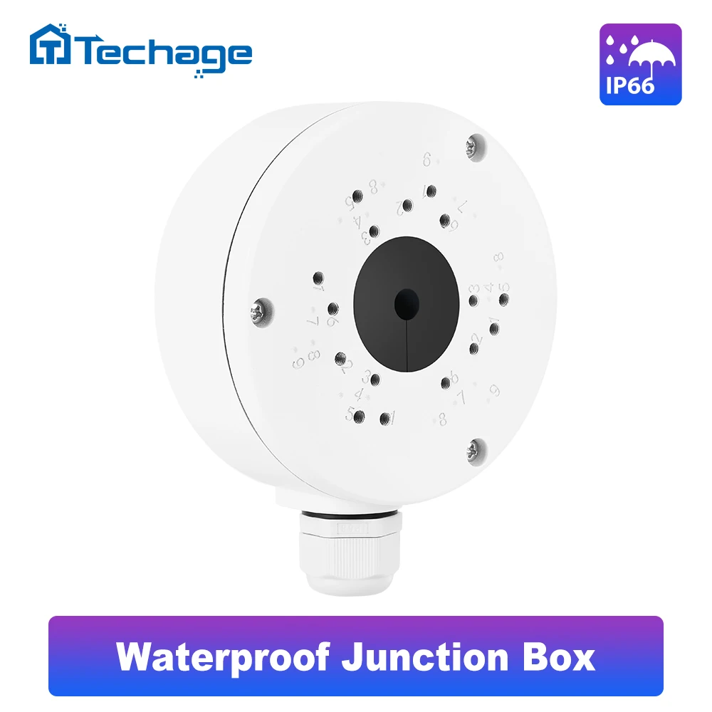 Techage 보안 감시용 방수 아이언 정션 박스, IP 카메라 브래킷, 카메라용 CCTV 액세서리, IP66 title=Techage 보안 감시용 방수 아이언 정션 박스, IP 카메라 브래킷, 카메라용 CCTV 액세서리, IP66 