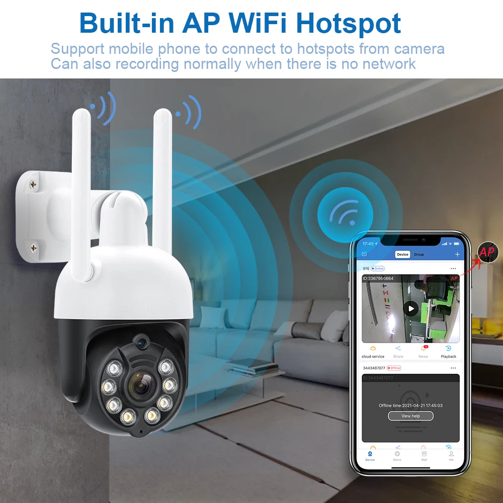 MISECU-PTZ 와이파이 IP 돔 속도 3MP 카메라, 야외 방수 P2P 무선 감시 보안 CCTV 카메라 AI 자동 추적