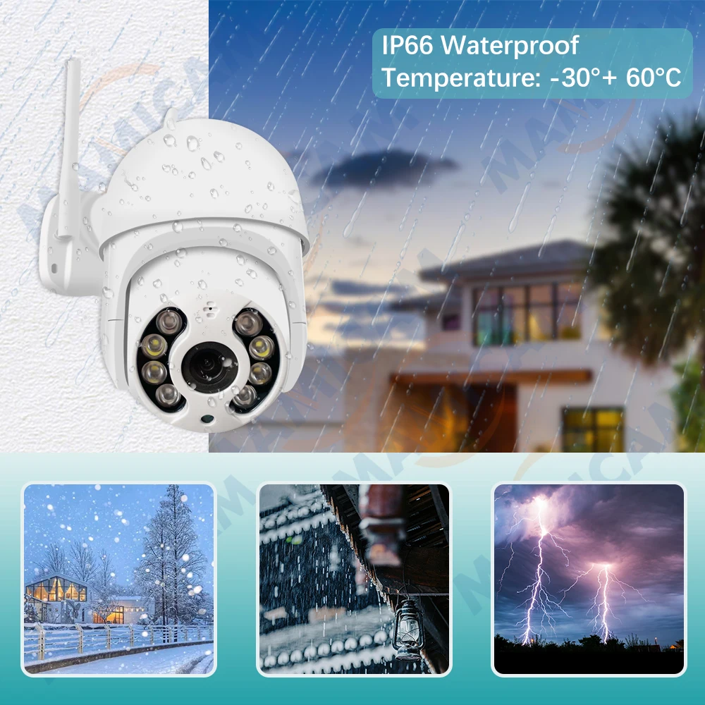 5MP 4G SIM 카드 감시 카메라 PTZ 1080P HD 무선 WIFI 야외 보안 돔 카메라, CCTV P2P 자동 추적 Onvif ICSEE