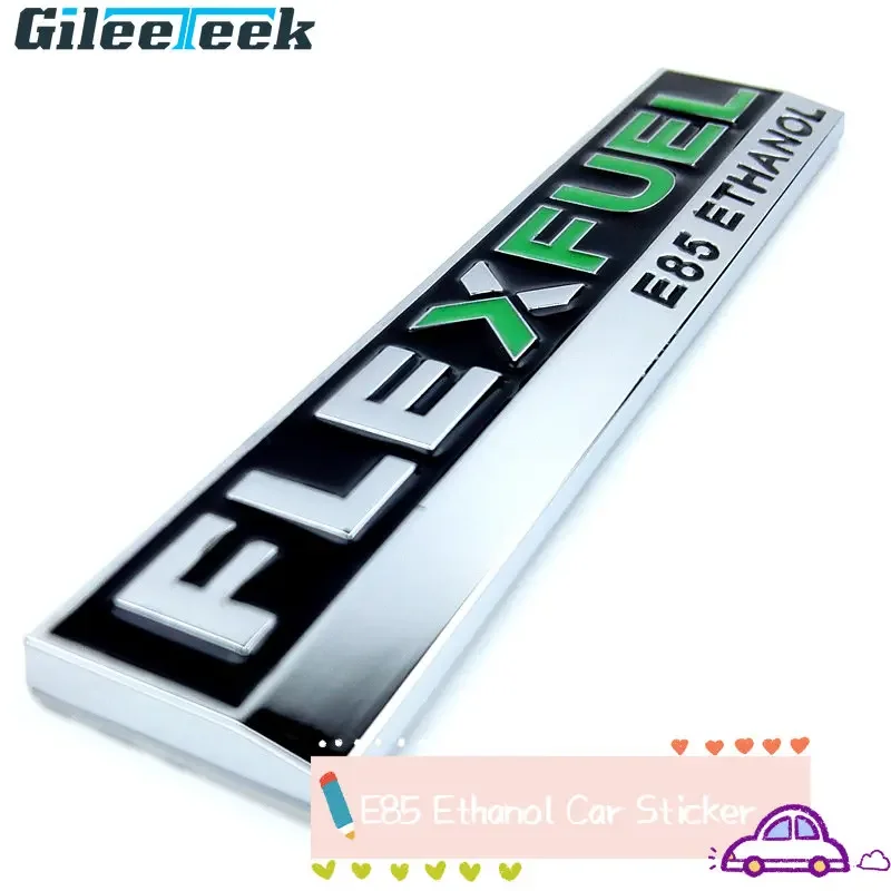 FLEX FUEL E85 에탄올 자동차 스티커, 청정 에너지 차량 금속 차체 트럭 FLEXFUEL 데칼 3D 배지 엠블럼 액세서리 title=FLEX FUEL E85 에탄올 자동차 스티커, 청정 에너지 차량 금속 차체 트럭 FLEXFUEL 데칼 3D 배지 엠블럼 액세서리 