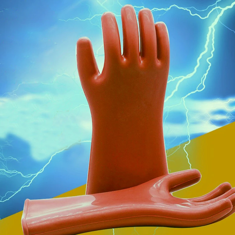 전기 방지 보호 고무 장갑, 전문 고전압 전기 절연 장갑, 전기기사 안전 작업 장갑