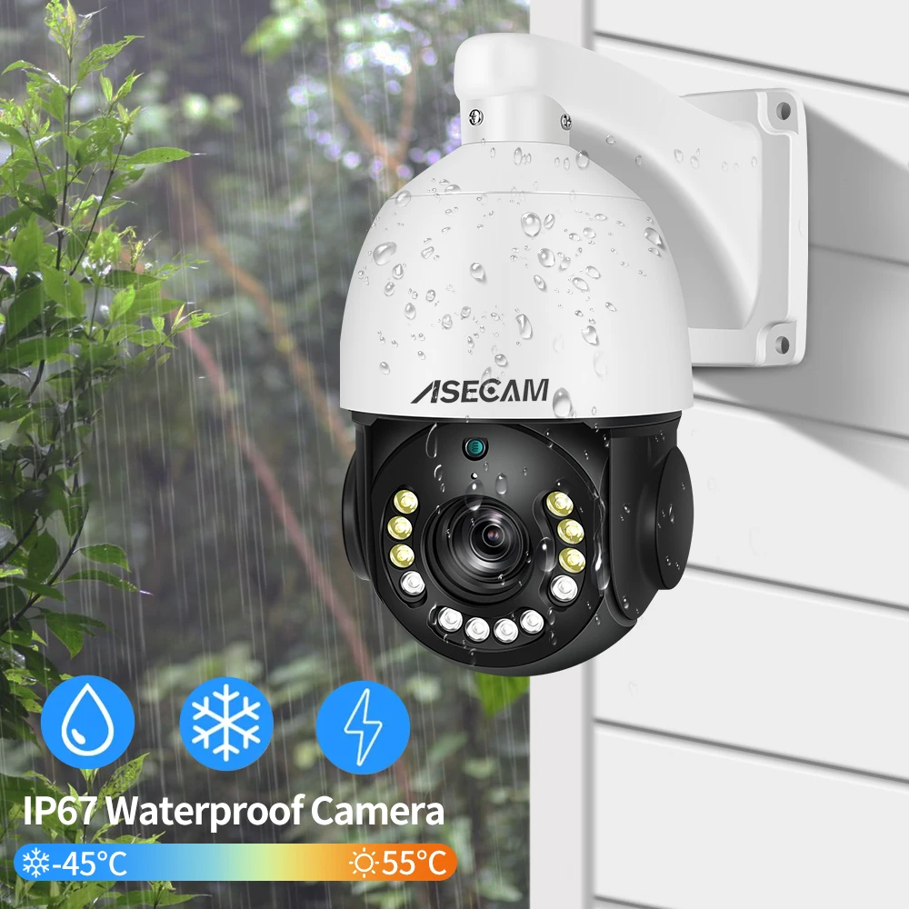 CCTV 카메라 PTZ  8MP 4K 오디오 비디오 감시 Hikvision 호환 RSTP IP 20X 광학 줌 POE