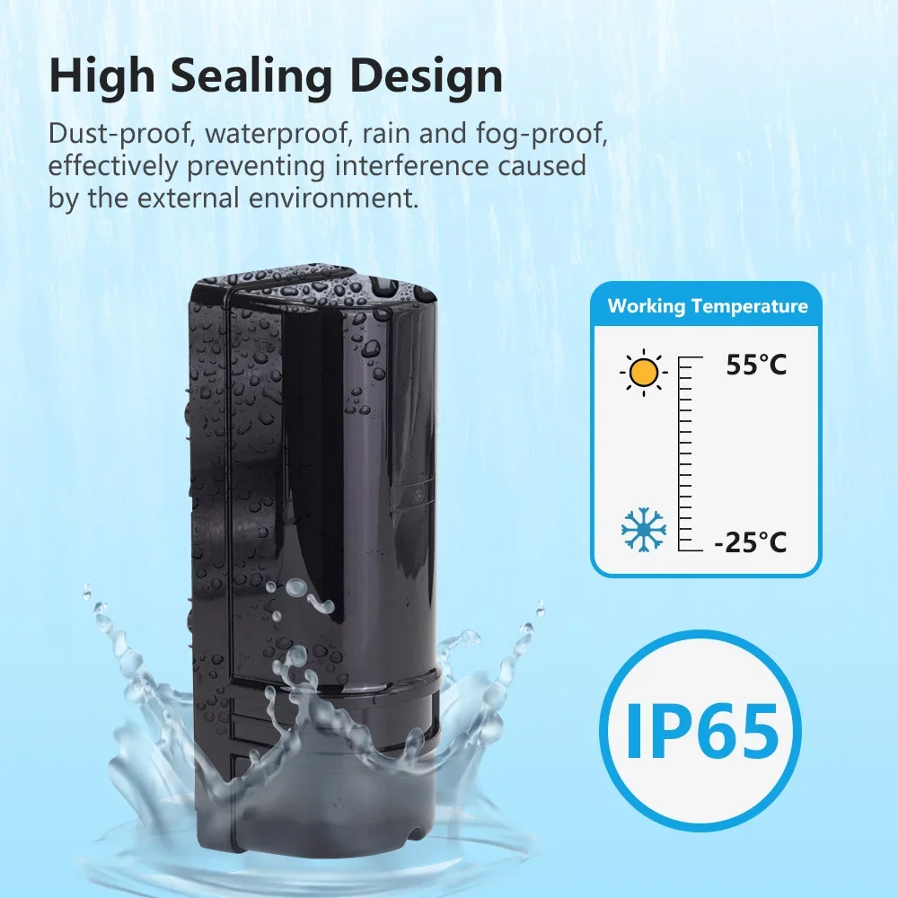 Meian 듀얼 빔 적외선 센서, 유선 배리어 검출기, 적외선 빔 검출기, 8 주파수 변환, 디지털 디스플레이, 100M