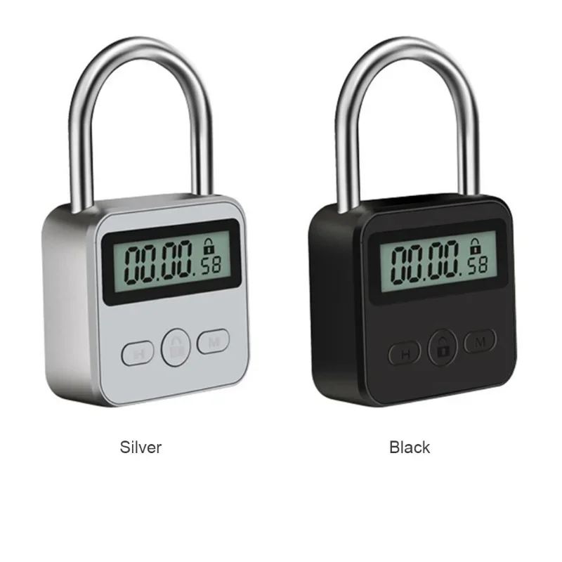 스마트 타임 락 LCD 디스플레이 타이머, 다기능 여행 가방 잠금, USB 충전식 임시 타이머 자물쇠, 1 개, 3 개