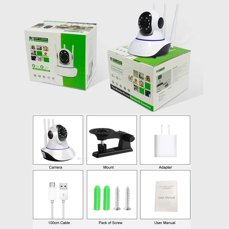 무선 와이파이 카메라 홈 보안 감시 실내 IP 카메라, 모션 감지 360 PTZ 카메라, 보안 카메라 베이비 모니터, 1080P