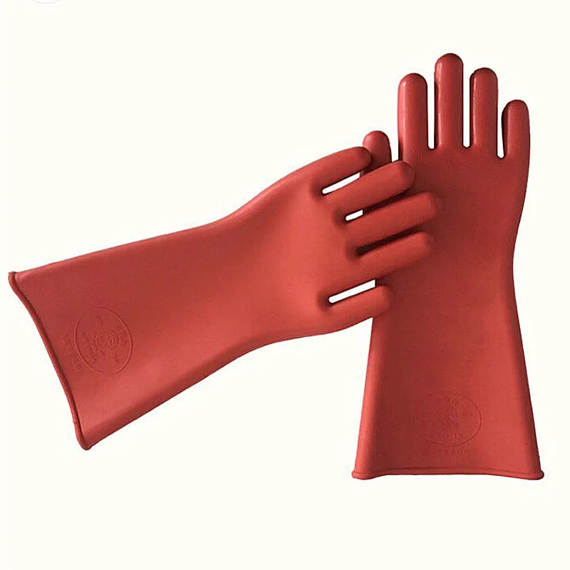 전기 방지 보호 고무 장갑, 전문 고전압 전기 절연 장갑, 전기기사 안전 작업 장갑