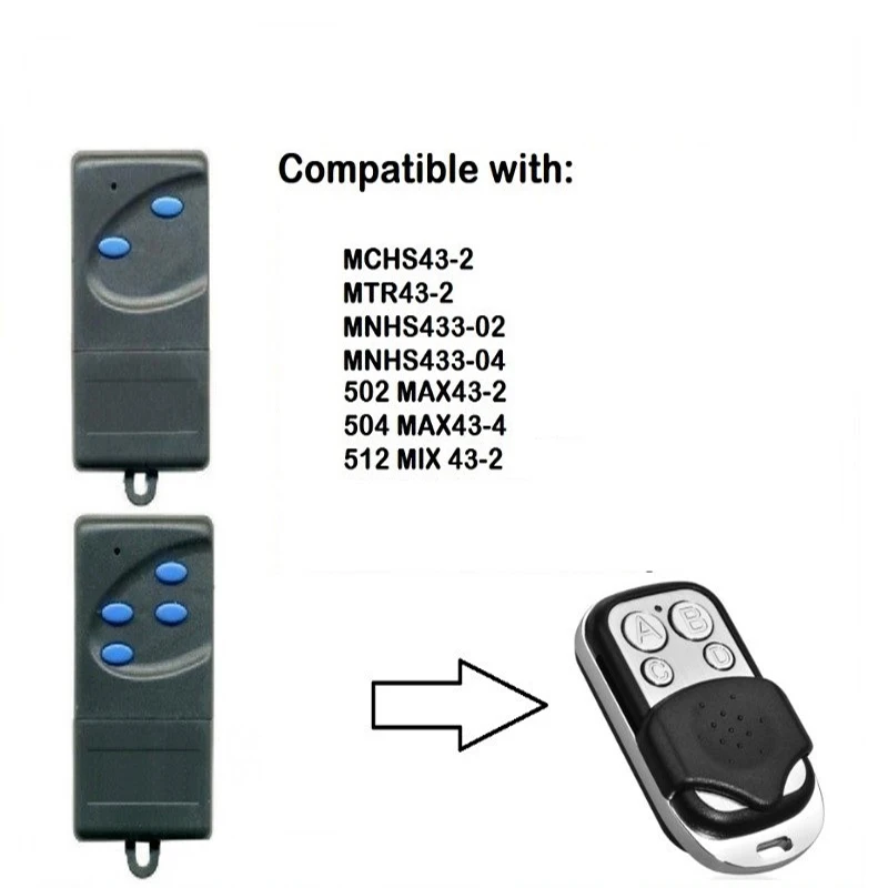 NOVOFERM NOVOTRON 502 MAX43-2 504 MAX43-4, 433.92mhz 차고 리모컨, NOVOFERM MNHS433-02 MNHS433-04 MINI-NOVOTRON 522, 신제품