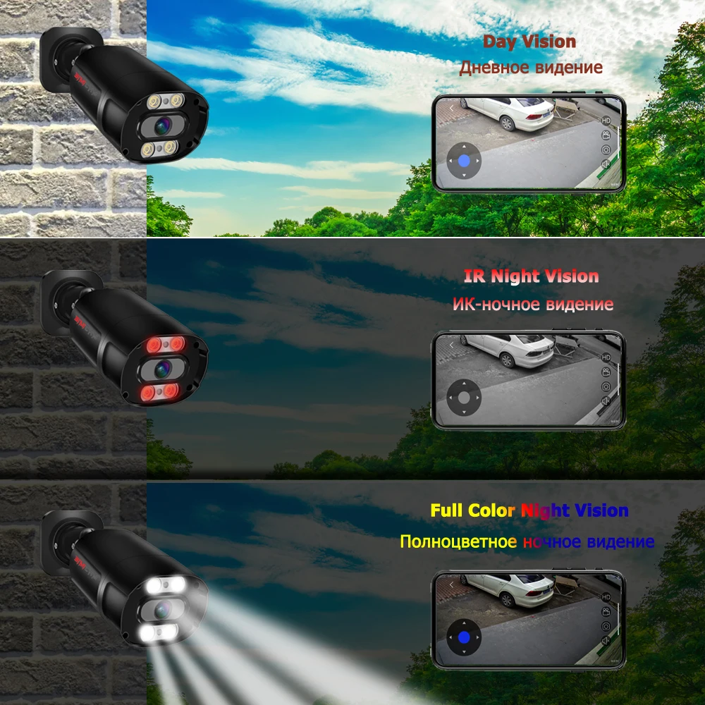 Simicam-4K 보안 카메라 시스템, H.265 8CH NVR PoE 스마트 AI, 20M 케이블 8MP 슈퍼 컬러 풀 나이트 비전 오디오 방수