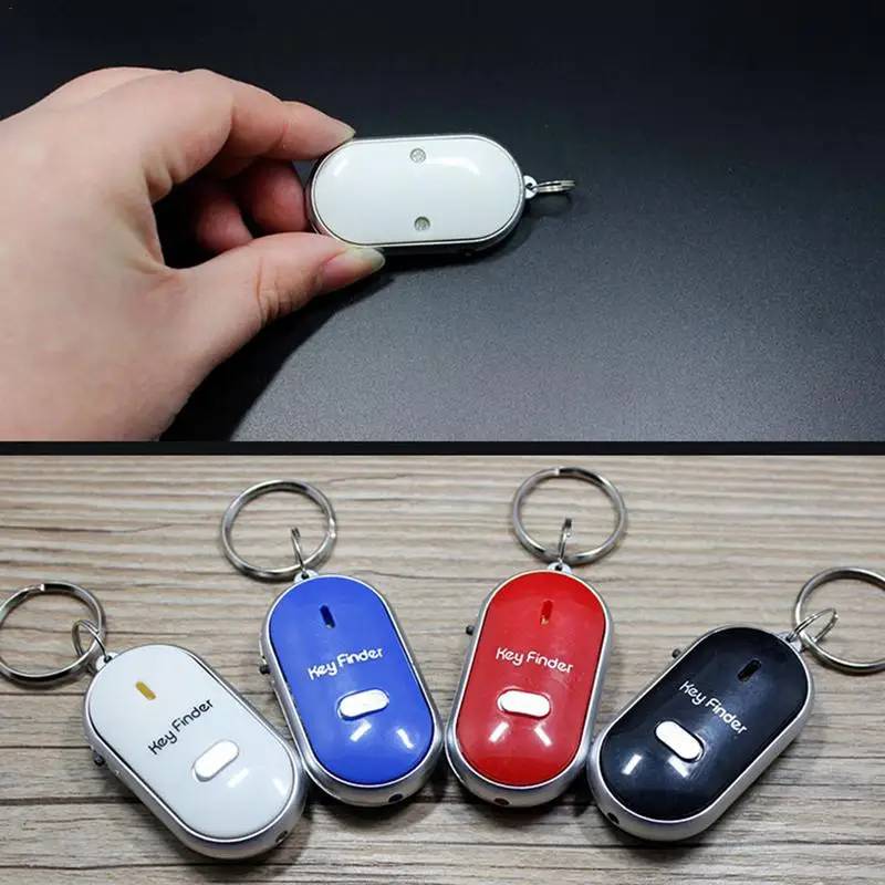 리모컨 키 파인더, 분실 방지 알람 키 추적기, LED 표시기 및 LED 손전등, 휴대용 휘슬 키 파인더