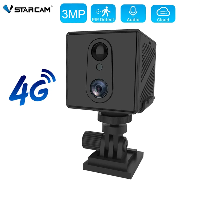 Vstarcam 4G SIM 카드 미니 카메라, 휴대용 자동차 카메라, IR 야간 감시 보안 캠, 3MP 1080P IP 카메라, 3000mAh 배터리 title=Vstarcam 4G SIM 카드 미니 카메라, 휴대용 자동차 카메라, IR 야간 감시 보안 캠, 3MP 1080P IP 카메라, 3000mAh 배터리