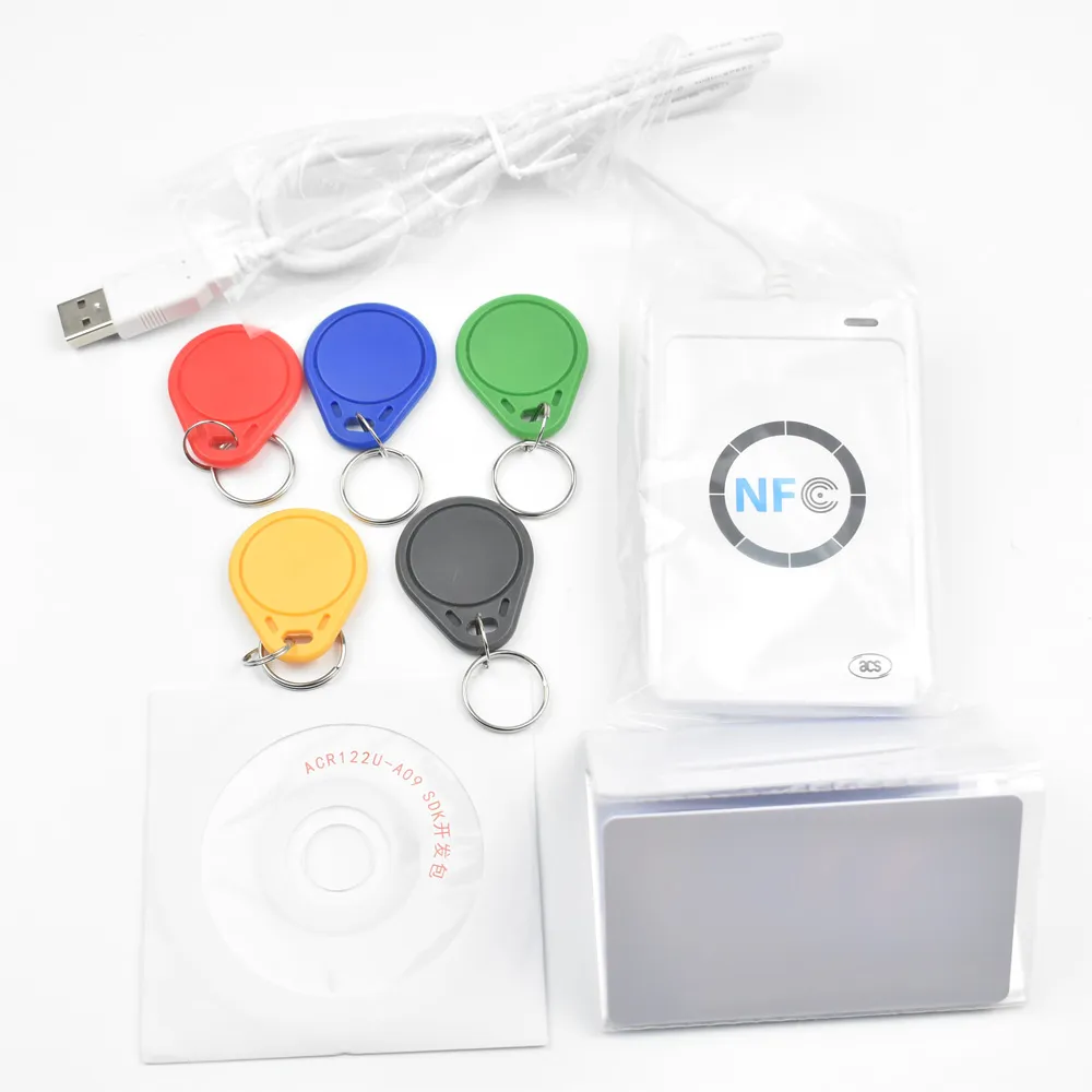 USB ACR122U-A9 NFC 리더 라이터 복사기 RFID 스마트 카드, UID 변경 가능 카드 5 개, UID Keyfob 5 개 title=USB ACR122U-A9 NFC 리더 라이터 복사기 RFID 스마트 카드, UID 변경 가능 카드 5 개, UID Keyfob 5 개
