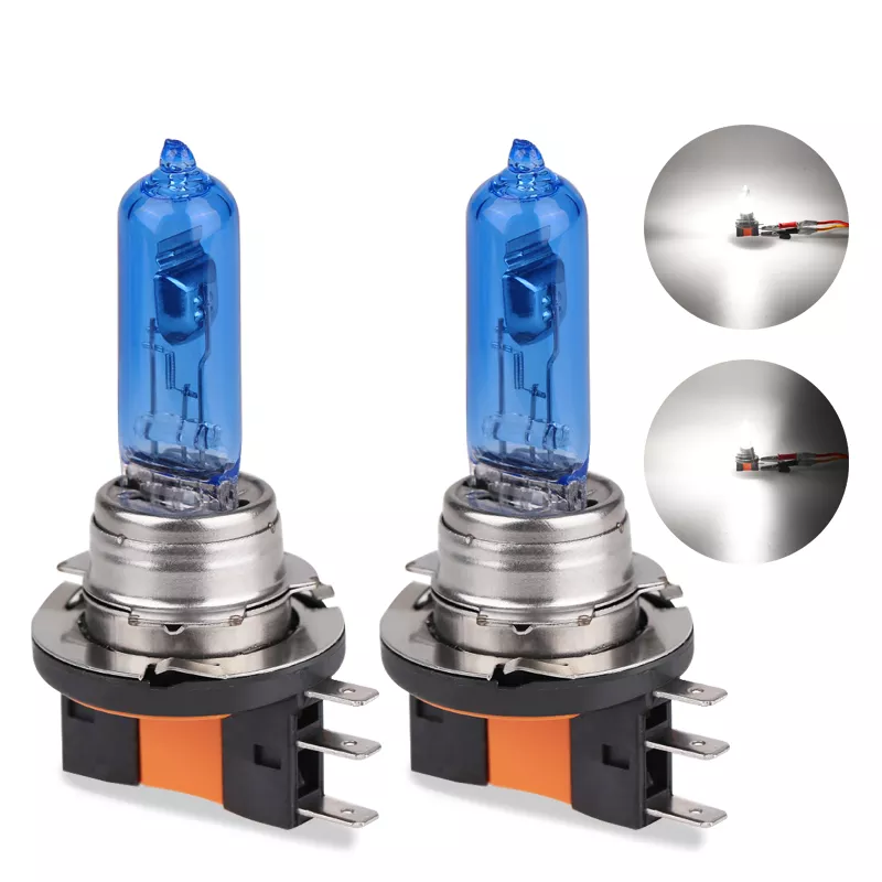 차량용 할로겐 전구, 매우 밝은 흰색 5500-6000K 램프, 12V, 55w, 6000k, H15, 12v, 15, 55w title=차량용 할로겐 전구, 매우 밝은 흰색 5500-6000K 램프, 12V, 55w, 6000k, H15, 12v, 15, 55w 