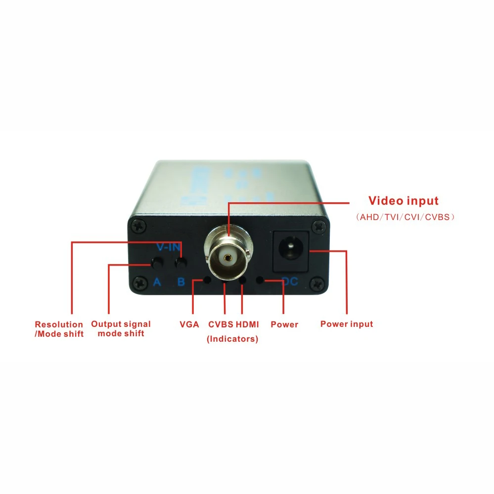 아날로그 신호 비디오 컨버터, TVI, AHD, CVI, HDMI, VGA, CVBS, 디지털 4 in 1, 풀 HD, 1080p, 보안 모니터링 NTSC, PAL