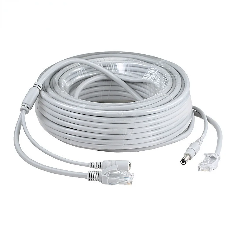 이더넷 CCTV 케이블, Cat5e DC 전원, Cat5 인터넷 네트워크 LAN 케이블 코드, PC 컴퓨터, POE IP 카메라 시스템 연결, RJ45