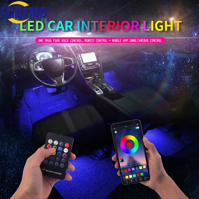 Led 자동차 발 앰비언트 조명 USB 네온 무드 조명 백라이트, 음악 제어 앱 RGB 자동 인테리어 장식 분위기 조명 title=Led 자동차 발 앰비언트 조명 USB 네온 무드 조명 백라이트, 음악 제어 앱 RGB 자동 인테리어 장식 분위기 조명 