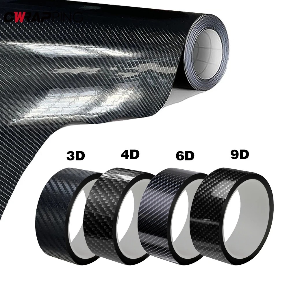 자동차 스티커, 탄소 섬유 비닐 자체 접착 보호 방수 스티커, 오토바이 자동 튜닝 액세서리, 3D 4D 5D 6D 9D