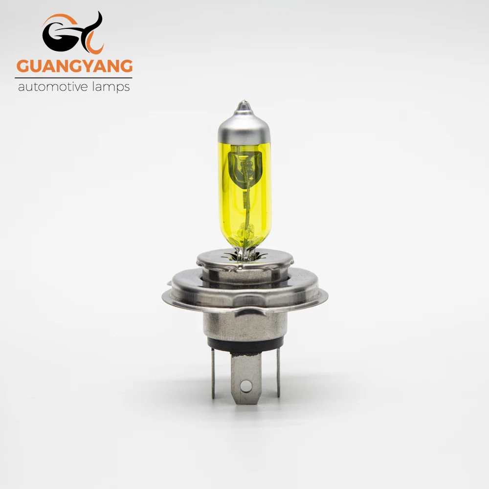 자동차 헤드라이트, 자동 안개 램프, 할로겐 전구, 노란색 조명, H4, 9003, HB2, 12V, 60 W, 55W, P43T, 2 개