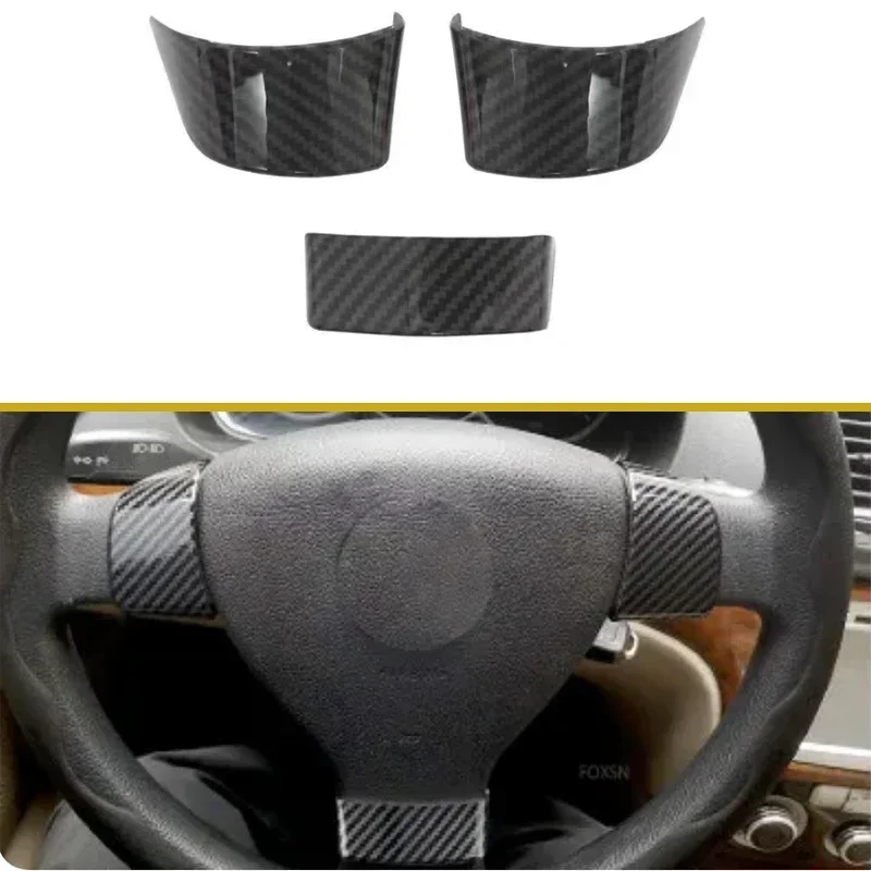폭스바겐 파사트 B6 제타 골프 5 MK5 티구안 투란 2007-2011 ABS 자동차 핸들 장식 패치, 자동차 액세서리