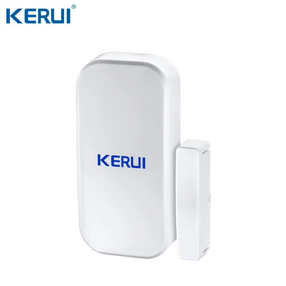 Kerui 무선 도어 윈도우 마그네틱 감지기 갭 센서, 홈 보안 경보 시스템용 터치 키패드, D025, 433MHz, 2 개