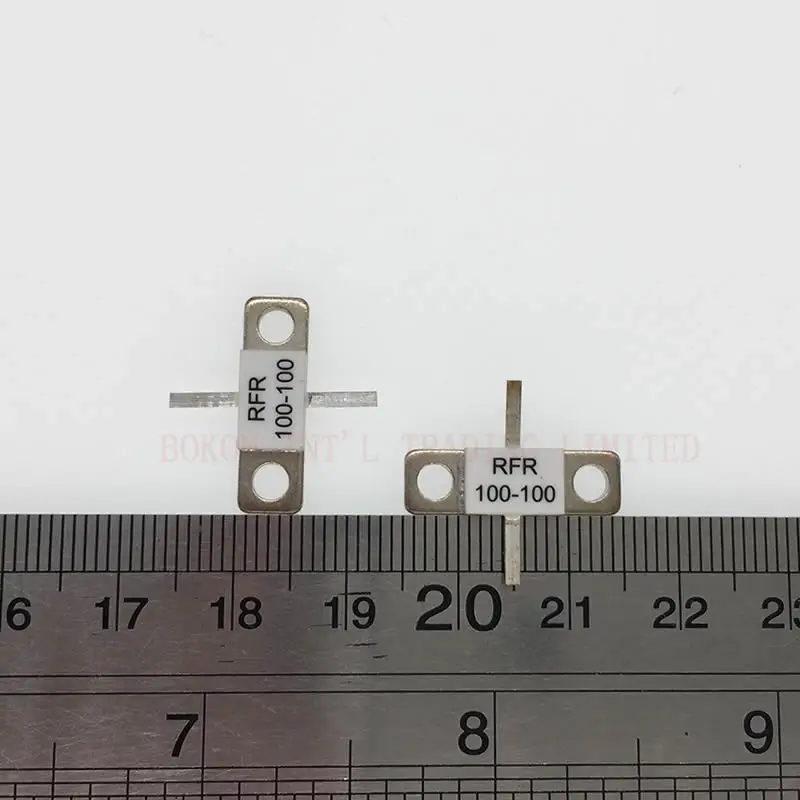 플랜지 마운트 저항기, DC-3.0GHz RFR100-100 BeO 세라믹 고전력 더미 부하 100 와트, 100 OHMS DC-3GHz, 100 와트, 100 옴