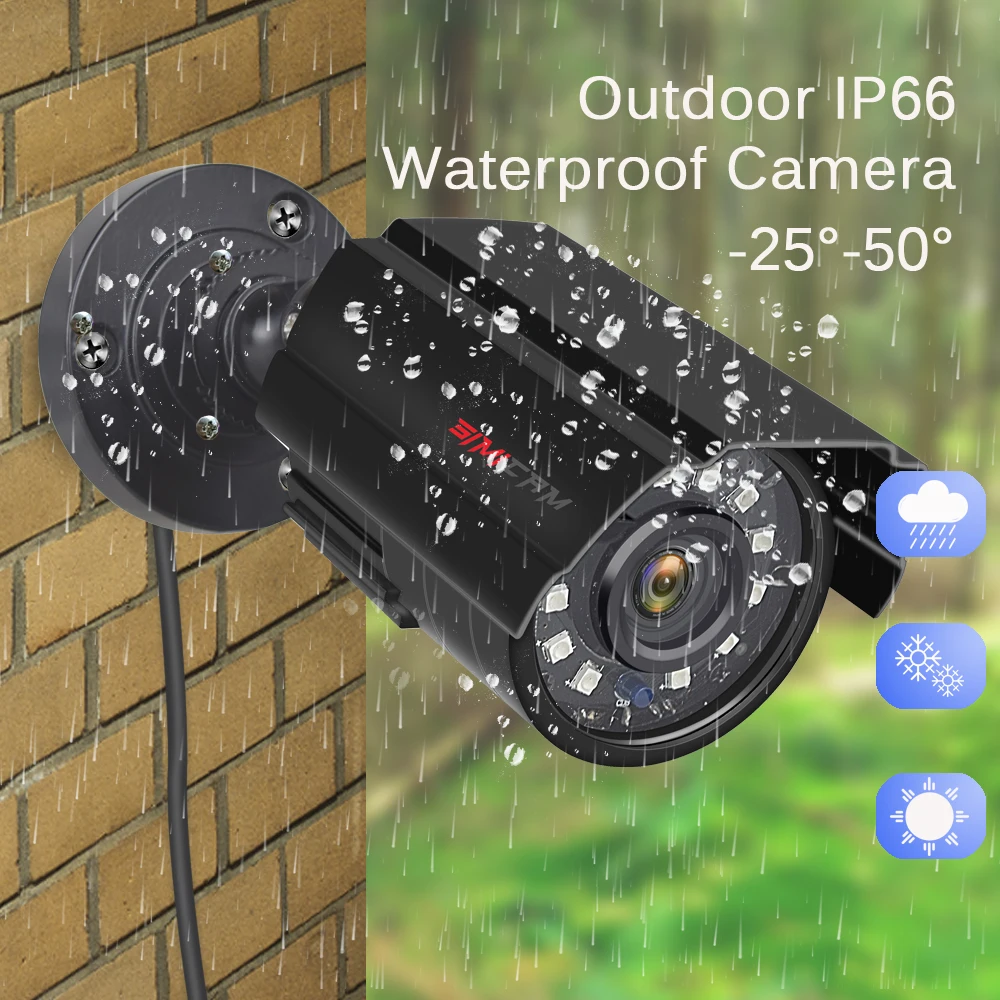 슈퍼 5MP AHD 카메라 금속 CMOS 2560(H)* 1920(V) 야외 방수 보안 총알 카메라, IR led 야간 투시경 CCTV
