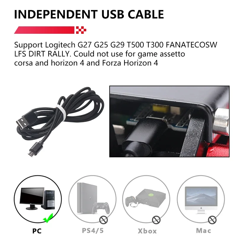 레이싱  Sim 핸드 브레이크, 레이싱 게임 브레이크 시스템, 로지텍 G25, 27/29 T500 용, t300rs 알루미늄 합금 드리프트 더트 랠리 16 비트 핸드브레이크 usb