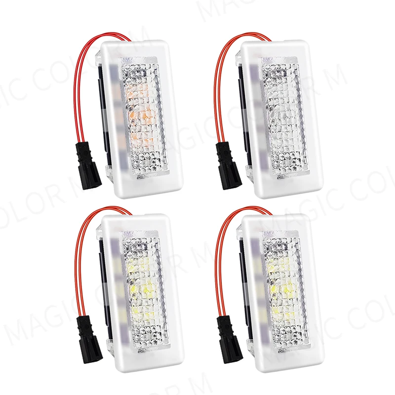 테슬라 모델 3 Y S X용 LED 분위기 풋 웰 조명, 자동차 인테리어 조명, 바닥 문짝 퍼들 장식 램프, 자동차 액세서리