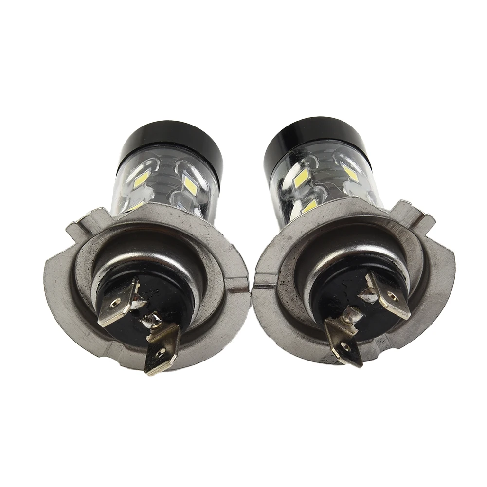 H7 160W 고출력 LED 램프 전조등 안개등 DRL 전구, 6000K 백색광 LED 전면 안개등 고출력 운전 램프, 2 개
