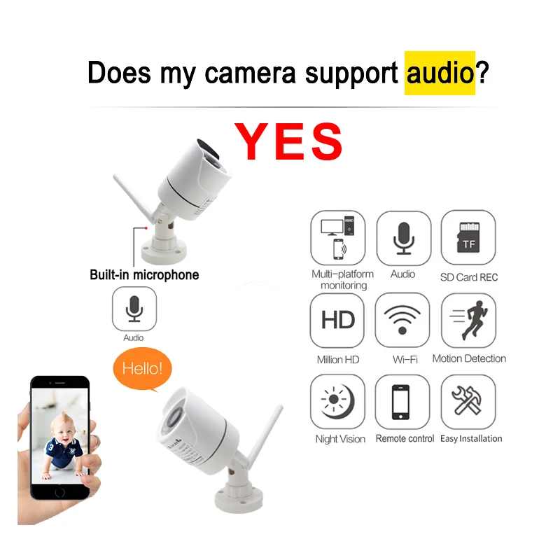 와이파이 카메라 IP 1080P 960P 720P 오디오 야외 CCTV 보안 홈 HD 감시 방수 무선 적외선 홈 카메라 JIENUO