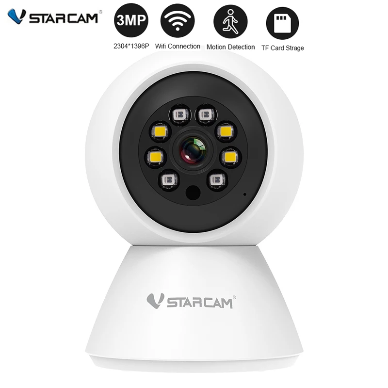 Vstarcam 무선 와이파이 PTZ 카메라, 스마트 홈 실내 와이파이 감시 오디오 캠, CCTV 자동 추적 보안 베이비 모니터, 3MP title=Vstarcam 무선 와이파이 PTZ 카메라, 스마트 홈 실내 와이파이 감시 오디오 캠, CCTV 자동 추적 보안 베이비 모니터, 3MP 