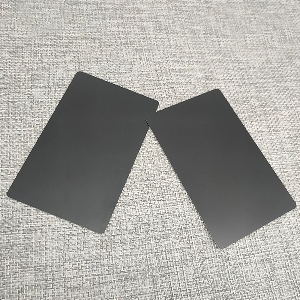 비즈니스 멤버십 출입 통제 카드, 기록 없음, 레이저 조각, 금속 블랭크, 85mm x 54mm x 0.7mm, 10 개