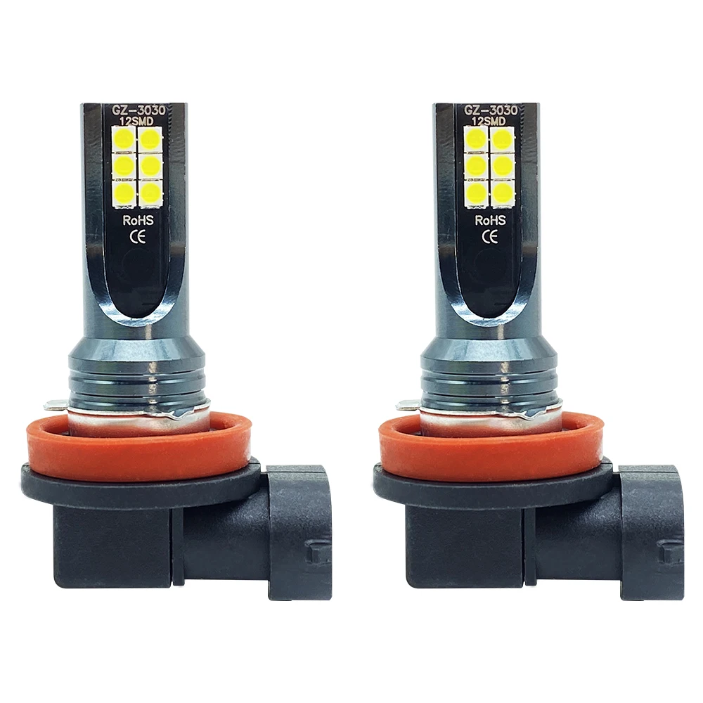 9005 9006 LED 헤드라이트, 자동차 안개등 전구, DRL H4 H7, 6000K, 8000LM, 80W, 12V, H11, H8, H9, H10, H1, H3, 2 개