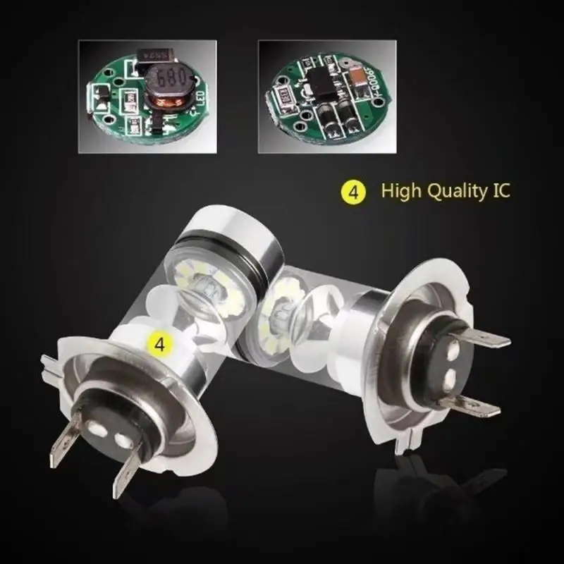 LED 헤드라이트 변환 키트, 하이 로우 빔 전구, 화이트 6000K 자동 운전 헤드라이트, 하이 로우 12V 24V, H7 H4 H11 H1 H3 H8, 신제품, 100W