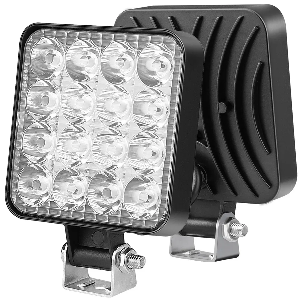 차량용 LED 바 작업등, 오프로드 작업등, 12V 자동 조명, 안개등, 4x4 LED 트랙터 스포트라이트, 트럭 ATV용, 48W, 1PC title=차량용 LED 바 작업등, 오프로드 작업등, 12V 자동 조명, 안개등, 4x4 LED 트랙터 스포트라이트, 트럭 ATV용, 48W, 1PC 