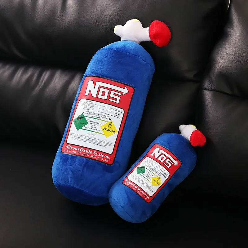 Aiuphing Nos 자동차 좌석용 봉제 베개, 창의적인 개성 머리 받침 목 베개, NOS 자동차 목 베개 쿠션, 목 베개