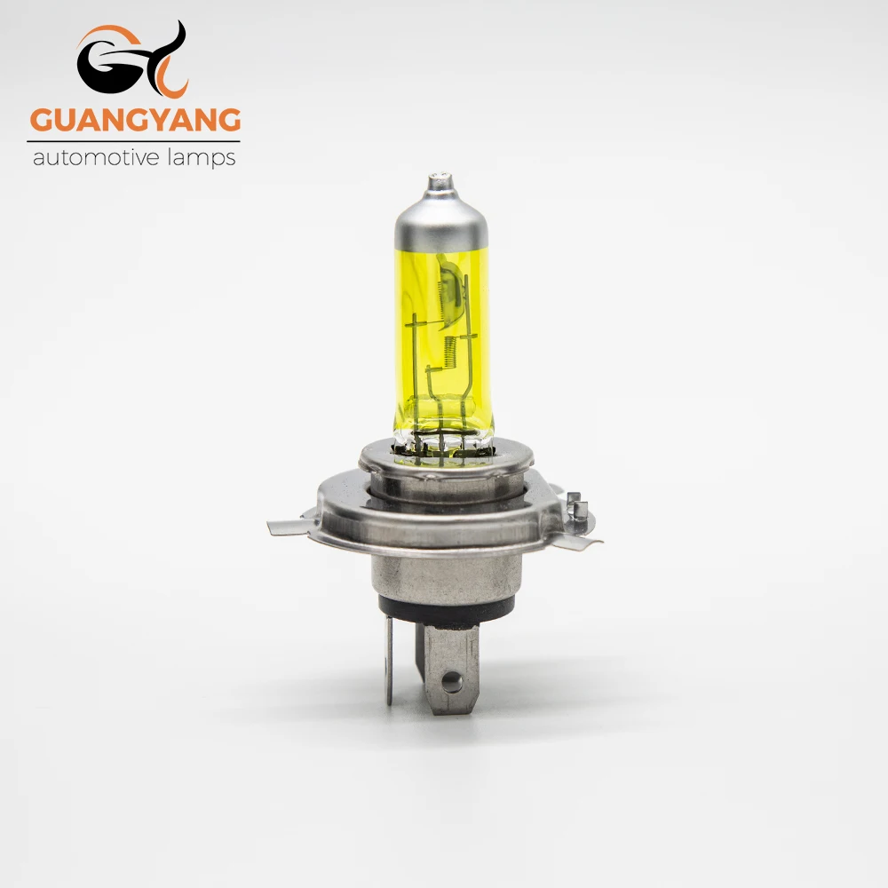자동차 헤드라이트, 자동 안개 램프, 할로겐 전구, 노란색 조명, H4, 9003, HB2, 12V, 60 W, 55W, P43T, 2 개